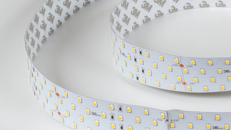SWG PRO Светодиодная лента SWG PRO 2835, 280 LED/м, 26 Вт/м, 24В , IP20, Цвет: Нейтральный белый, SWG2P280-24-26-NW-20