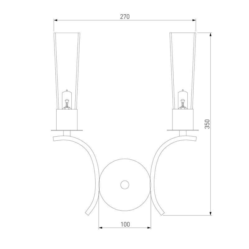 Бра Eurosvet 60141/2 хром