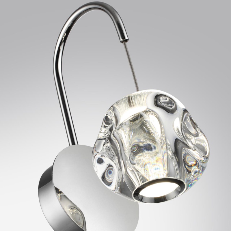 5084/5WL L-VISION ODL25 561 хром/прозрачный/металл/акрил Бра LED 5W 4000K 250Лм JEMSTONE