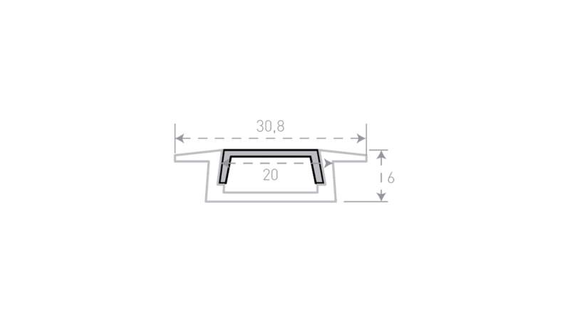 SWG Standard Профиль алюминиевый SWG, RC-3006