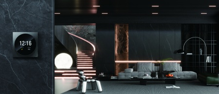 Сценарная панель с поворотным экраном Yeelight Pro, серия S, проводная, Crystal glass, серая