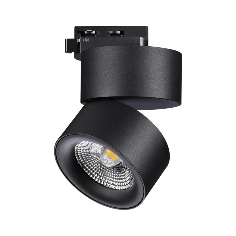 358785 PORT NT21 225 черный Светильник трековый однофазный трехжильный IP20 LED 25W 4000K 2200Лм 100-265V GRODA