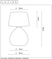 Настольная лампа LUCIDE 47506/81/38