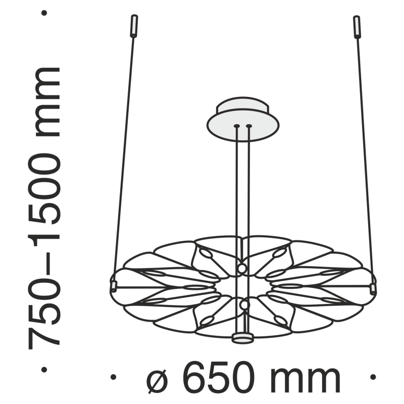 Подвесной светильник Maytoni MOD037PL-L16B