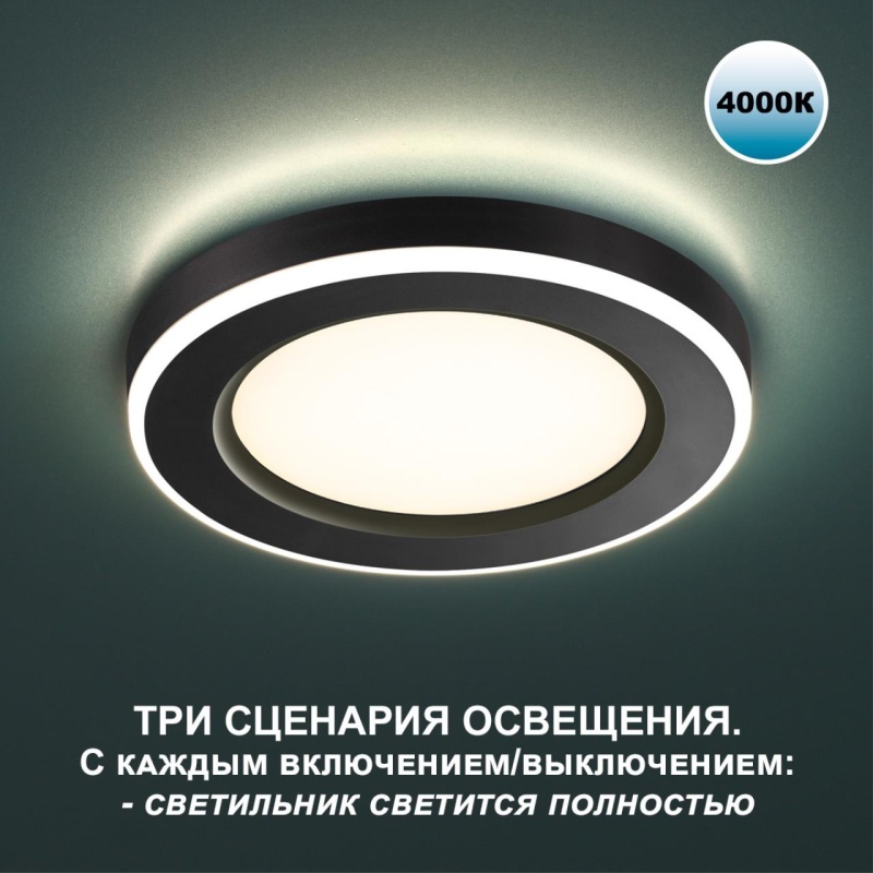 359017 NT Светильник LED 18+6Вт 4000+4000К 100-265В IP20 SPOT