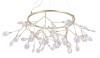 Подвесная люстра Crystal Lux EVITA SP45 D GOLD/TRANSPARENT
