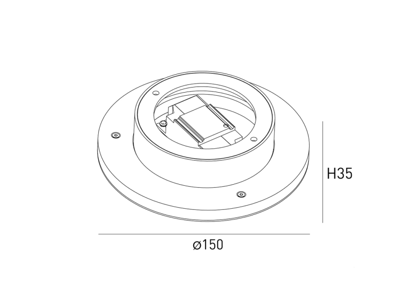 DesignLed Бра декоративное , Черный, 7Вт, 3000K, IP20, ML-R200-BL-WW