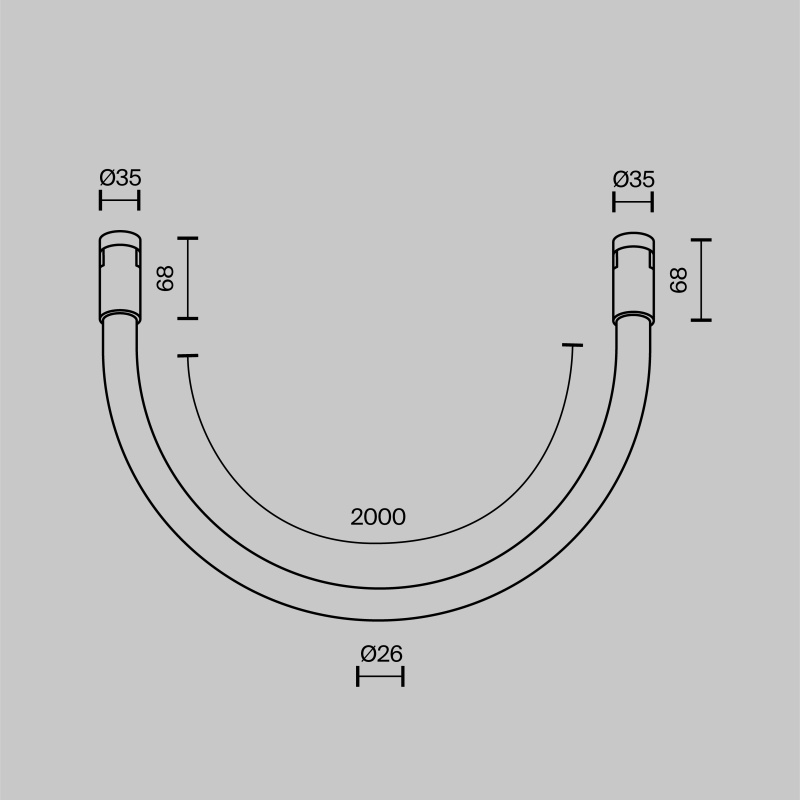 Трековый светильник Technical TR154-1-27W3K-PT