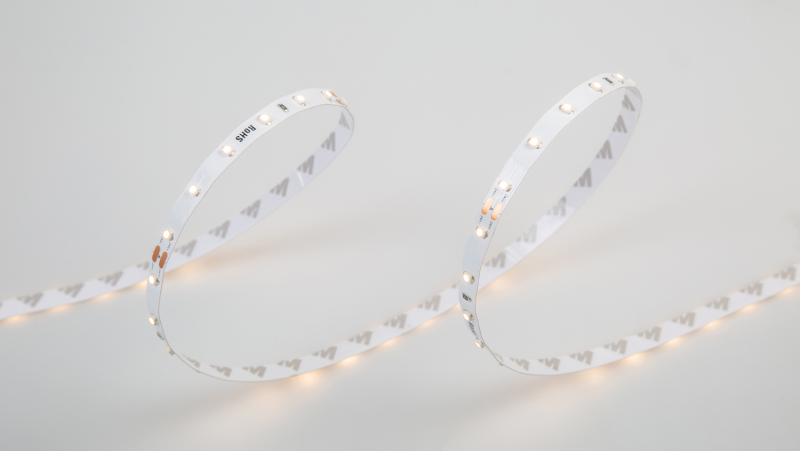 DesignLed Светодиодная лента LUX, 3528, 60 LED/м, 4,8 Вт/м, 24В, IP33, Теплый белый (2700K), DSG360-24-WW-33