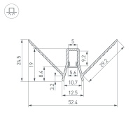 Профиль Arlight 043163
