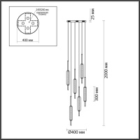 Подвесная люстра Odeon Light 4794/72L