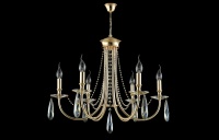 Подвесная люстра Crystal Lux VICTORIA SP6 GOLD/AMBER