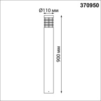 370950 STREET NT23 662 темно-серый Светильник ландшафтный IP54 E27 15W 220-240V COVER