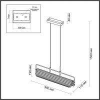 Подвесная люстра Odeon Light 5056/35L