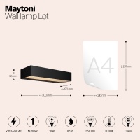 Настенный светильник (бра) Outdoor O428WL-L10GF3K