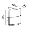 Настенный светильник (бра) Outdoor O442WL-L12GF3K1