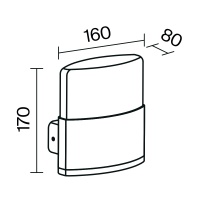 Настенный светильник (бра) Outdoor O442WL-L12GF3K1