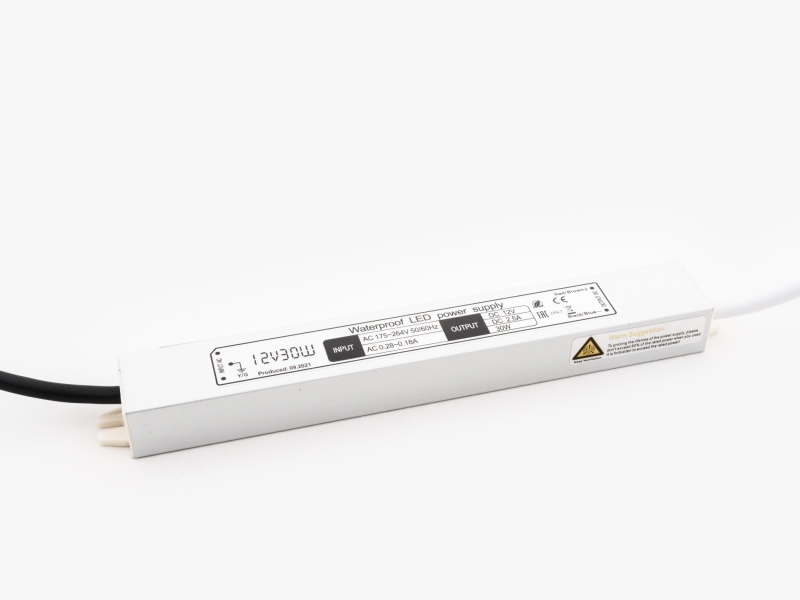 Блок питания  LEDS POWER 30Вт 12В IP67 алюминий 004952