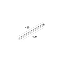 GRAFFIT Линейный светильник LINE LED 48В 7Вт 3000К CRI90 120° PWM черный