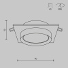 Встраиваемый светильник Technical DL086-GX53-SQ-B