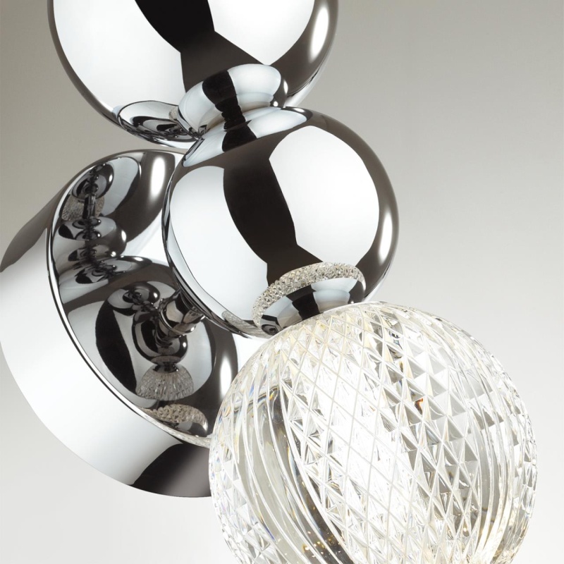 5007/4WL L-VISION ODL23 573 хром/прозрачный/металл/акрил Бра LED 4W 4000K 230Лм CRYSTAL