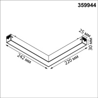 359944 NT Светильник LED 20Вт 3000/4000/6000К 90-240В IP20 PORT