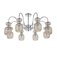 Люстра на штанге Escada 1141/8PL Chrome/Beige