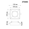 370493 NT Светильник GU10 50Вт 220В IP20 SPOT
