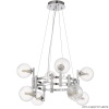 Подвесная люстра Crystal Lux LUXURY SP8 CHROME