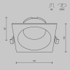 Встраиваемый светильник Technical DL126-GX53-SQ-B