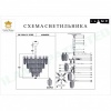 Каскадная люстра iLamp P2544-12 NIC