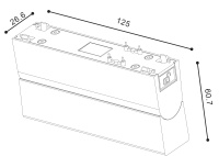 SWG PRO Светильник трековый SLIM, 48В 10W черный 2700-6000К, DL-SLIM-FLBL-10-CCT