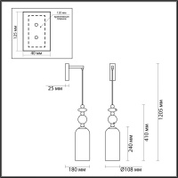 Бра Odeon Light 4861/1WA