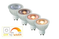 Лампа светодиодная диммируемая Lucide GU10 5W 2200-3000K белая 49009/05/31