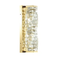 4999/10WL HALL ODL23 623 золотой/прозрачный/металл/хрусталь Бра LED 10W 4000K STRAZA