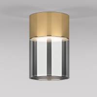 Накладной светильник Elektrostandard 25047/LED 10W 4000К латунь/дымчатый
