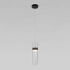 Подвесной светильник Eurosvet 50244/1 LED черный/прозрачный