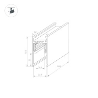 Шинопровод Arlight 033632