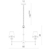 Подвесная люстра Divinare 1162/01 LM-5