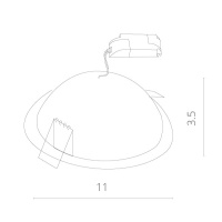 Встраиваемый светильник ARTE Lamp A7008PL-1WH