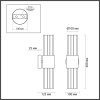 4786/2W HALL ODL21 420 золото/металл/стекло Бра E14 2*40W VIKETA