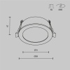 Встраиваемый светильник Technical DL130-GX53-B