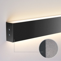 Бра Elektrostandard 128см 50W 3000K черная шагрень (101-100-40-128)
