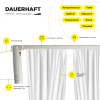 Раздвижной электрокарниз для штор DAUERHAFT CM-3 Zigbee Wi-Fi (ширина 1000мм)