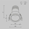 Встраиваемый светильник Technical DL116-10W-3K-B