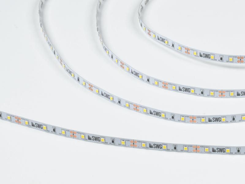 SWG Standard Светодиодная лента 2835, 60 LED/м, 4,8 Вт/м, 12В , IP20, 3M, Цвет: Нейтральный белый, SWG260-12-4.8-NW-M