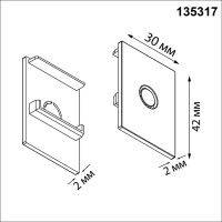 135317 NT Заглушка торцевая 2шт IP20 PORT