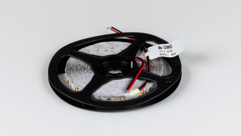 SWG Standard Светодиодная лента 2835, 120 LED/м, 9,6 Вт/м, 24В , IP20, 3M, Цвет: Теплый белый, SWG2120-24-9.6-WW-M