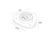 DesignLed Бра декоративное , Белый, 7Вт, 3000K, IP20, ML-TR153-WH-WW