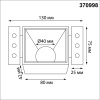 370998 NT Светильник GU10 50Вт 220В IP20 WIR